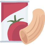 Pasta, condiments & canned food